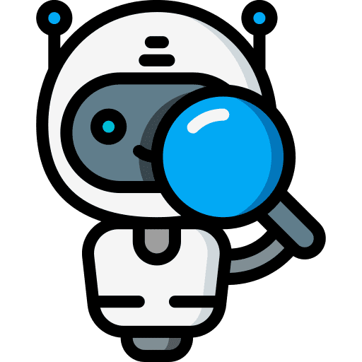 Bot look help search icon
