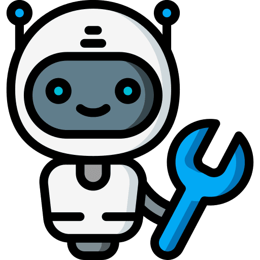 Bot repair wrench communications icon