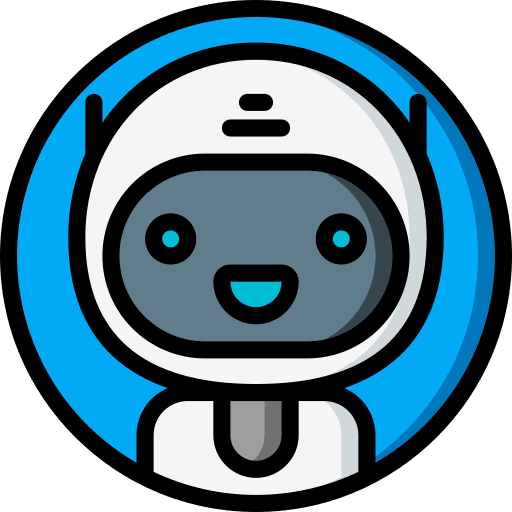 Bot communications virtual robot icon