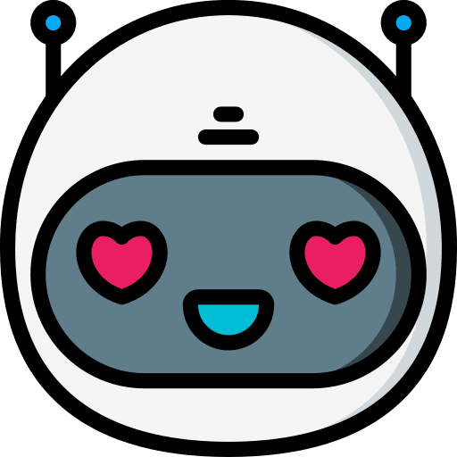 Bot happy assistant communications icon Bot happy assistant communications icon