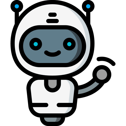 Bot hello wave hand icon Bot hello wave hand icon