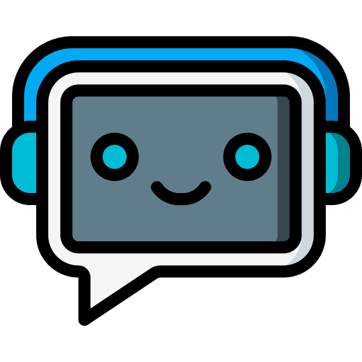 Bot chatting communications robot icon Bot chatting communications robot icon