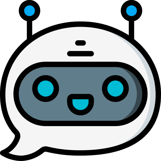 Chat typing assistant robot icon Chat typing assistant robot icon