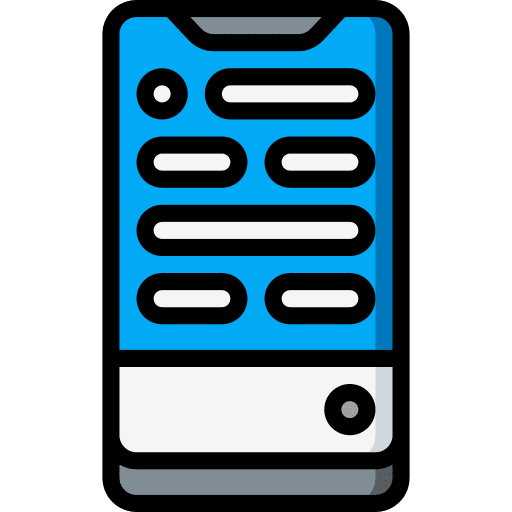 Mobile assistant phone communication icon Mobile assistant phone communication icon