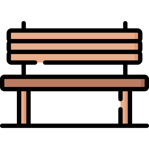 Bench relax seat bench icon