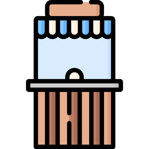 Cashier commerce and shopping box entertainment icon Cashier commerce and shopping box entertainment icon