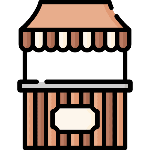 Food stall market fast food stall icon Food stall market fast food stall icon