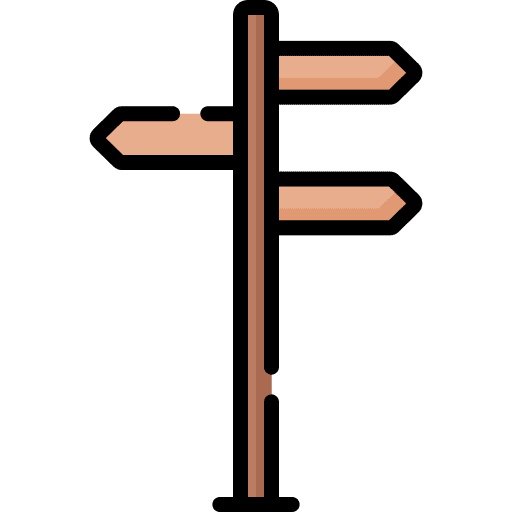 Road sign direction sign directional sign orientation icon Road sign direction sign directional sign orientation icon