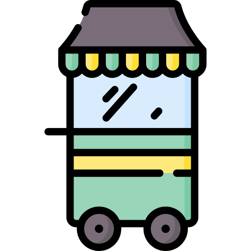 Food cart fast food food stall food cart icon Food cart fast food food stall food cart icon