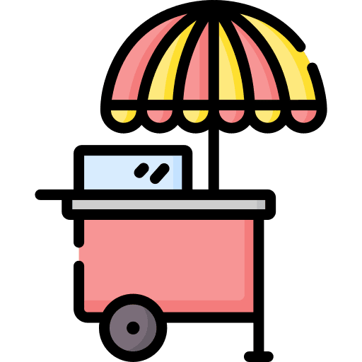 Food cart fast food street food commerce icon Food cart fast food street food commerce icon