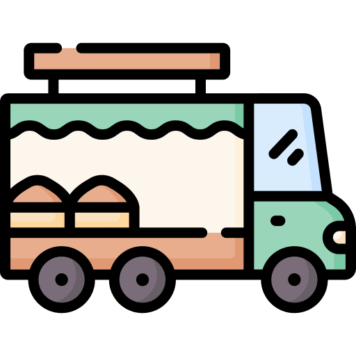 Food truck food store transportation icon Food truck food store transportation icon