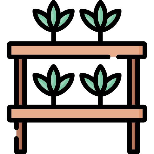 Plants farming and gardening table plants icon Plants farming and gardening table plants icon
