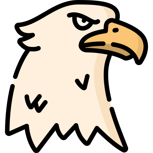 Eagle ornithology beak animals icon