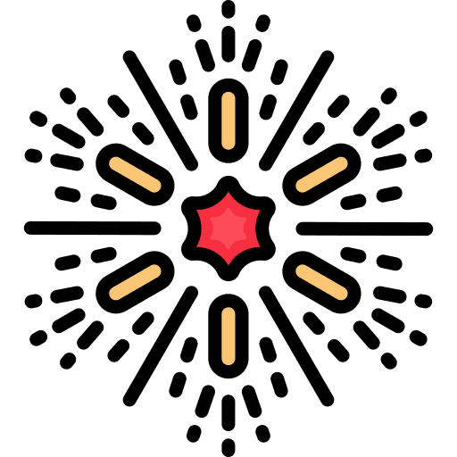 Fireworks festival cultures rocket icon