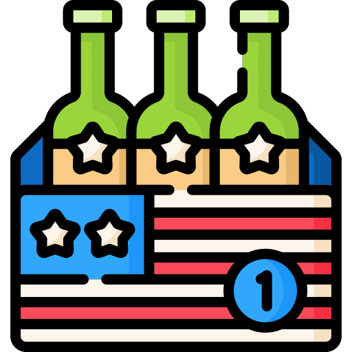 Beer bottle beer box usa icon Beer bottle beer box usa icon