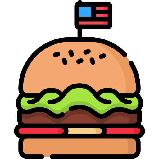 Burger beef junk food fast food icon Burger beef junk food fast food icon