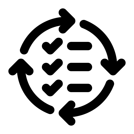 Project management information files and folders computer icon