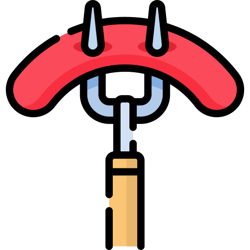 Sausage fork barbecue meat icon Sausage fork barbecue meat icon