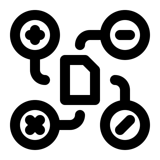 Accounting data computer information icon Accounting data computer information icon