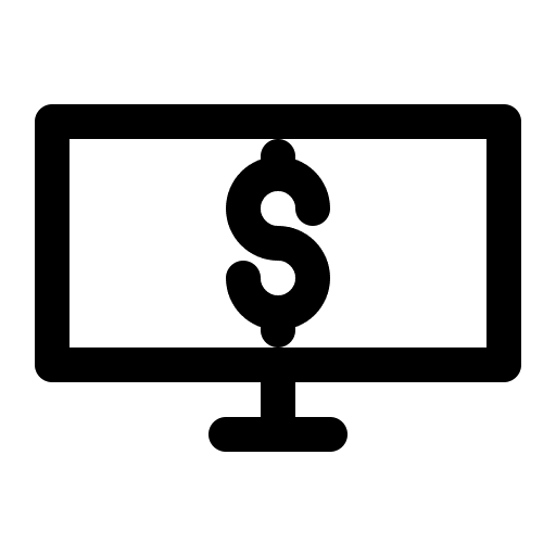 E business data electronic computer icon E business data electronic computer icon