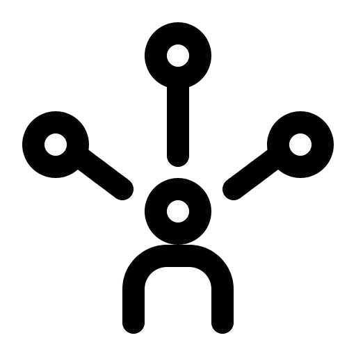 Expert system data technology icon Expert system data technology icon
