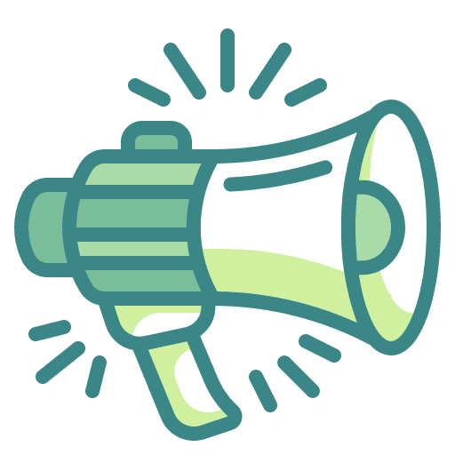 Megaphone loudspeaker advertising marketing icon