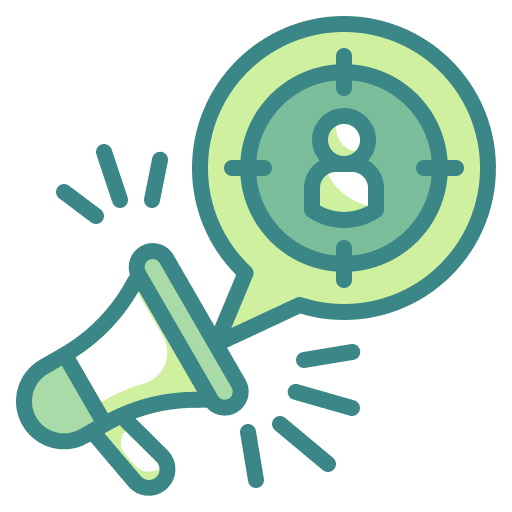 Audience announcement advertising user icon