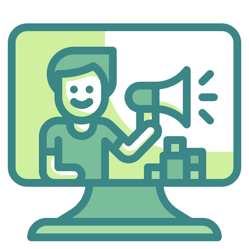 Influencer influencer user advertisement icon Influencer influencer user advertisement icon