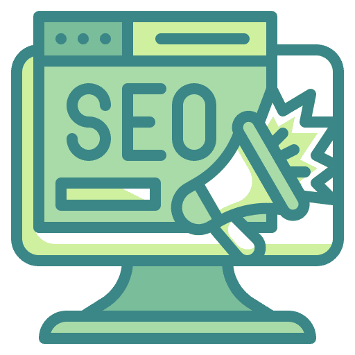 Seo advertising announcement web icon Seo advertising announcement web icon