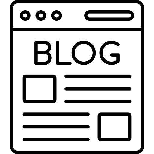 Blog log content management blog icon