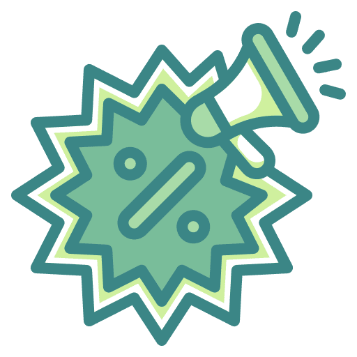 Discount marketing percentage commerce icon Discount marketing percentage commerce icon