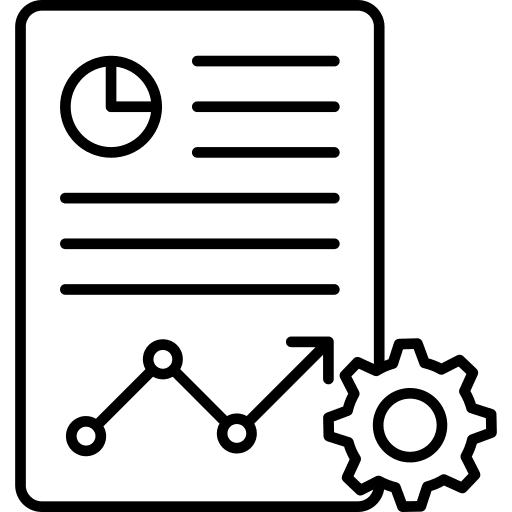 Seo report development progress report icon