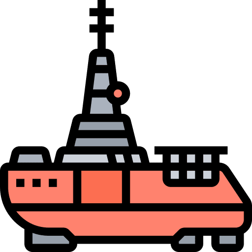 Barge vessel cargo ship barge icon