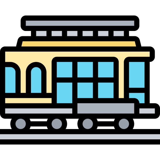Cable car tram transportation cable car icon