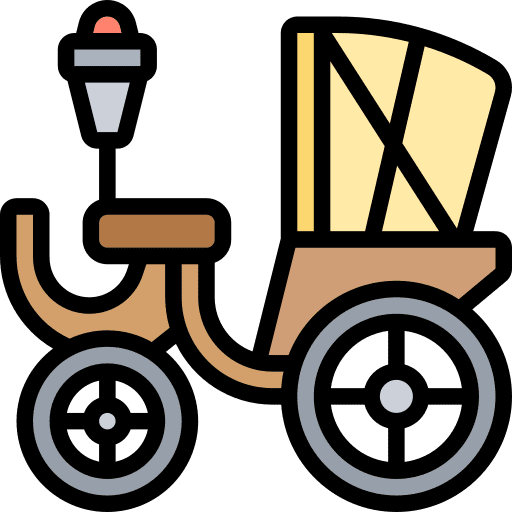 Carriage vehicle ancient transport icon Carriage vehicle ancient transport icon