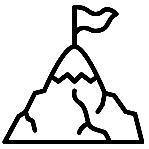 Success objective way success icon