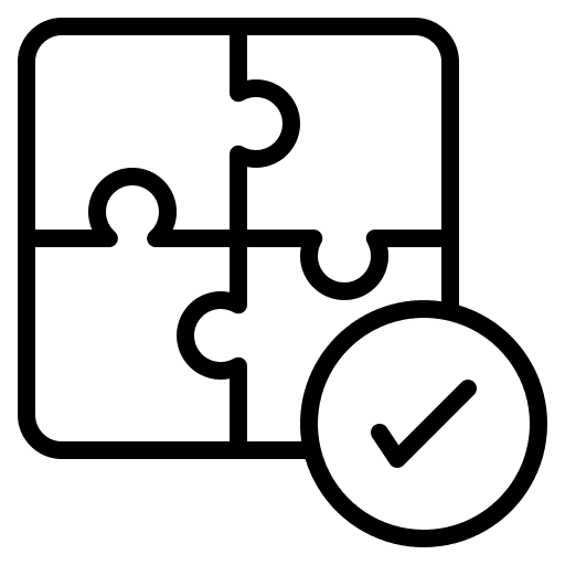 Puzzle strategy entertainment checked icon Puzzle strategy entertainment checked icon