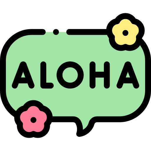 Aloha bubble chat aloha hawaii icon