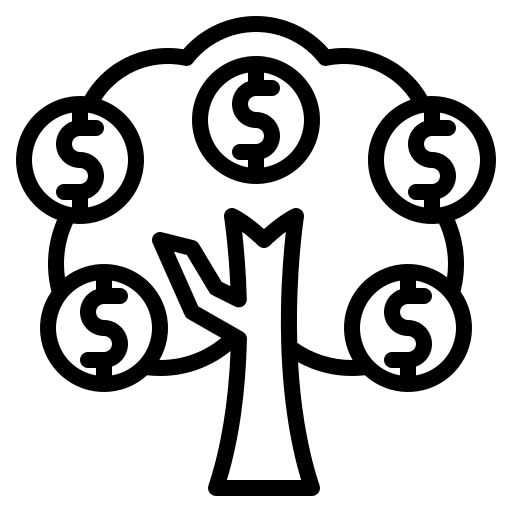 Growth successful money achievement icon Growth successful money achievement icon