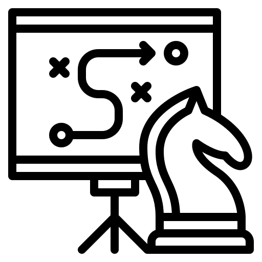 Plan business chess successful icon Plan business chess successful icon