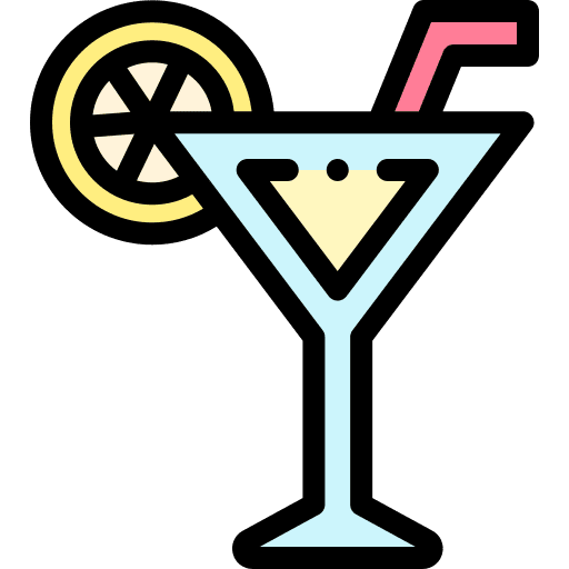 Cocktail glass alcoholic drinks cocktail icon