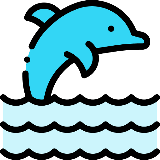 Dolphin sea life marine animals icon Dolphin sea life marine animals icon