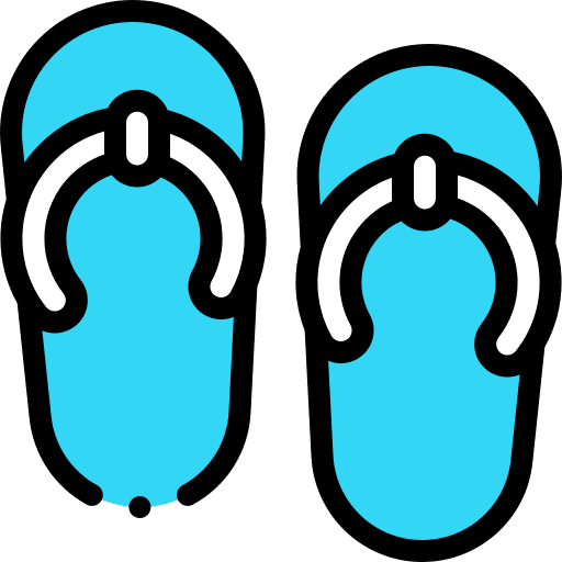 Flip flops sandal shoes slippers icon Flip flops sandal shoes slippers icon