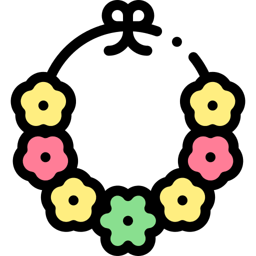 Flower hawaii necklace fashion icon Flower hawaii necklace fashion icon