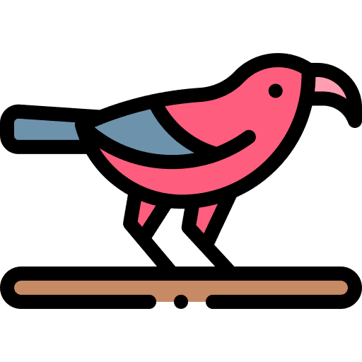 Iiwi fauna bird animals icon Iiwi fauna bird animals icon