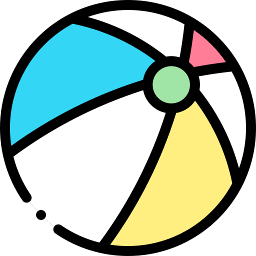 Beach ball holidays leisure summer icon Beach ball holidays leisure summer icon