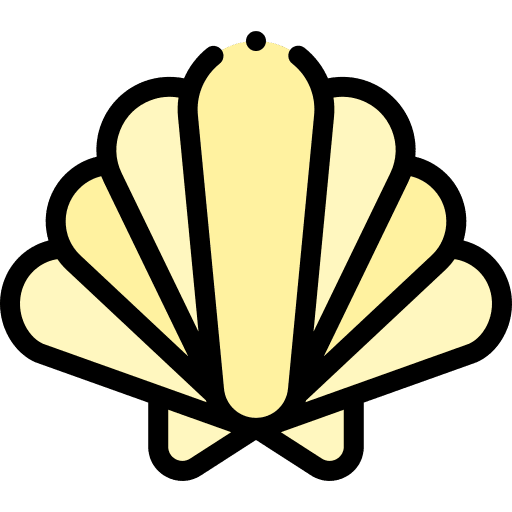 Seashell aquarium shellfish ocean icon Seashell aquarium shellfish ocean icon