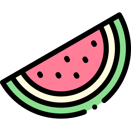 Watermelon summer food fruit icon Watermelon summer food fruit icon