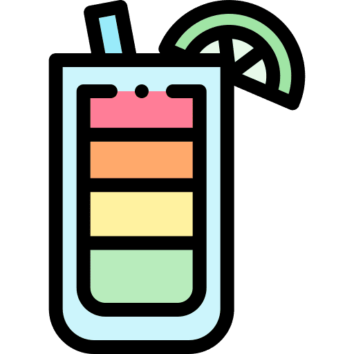 Cocktail alcoholic drinks glass food and restaurant icon Cocktail alcoholic drinks glass food and restaurant icon