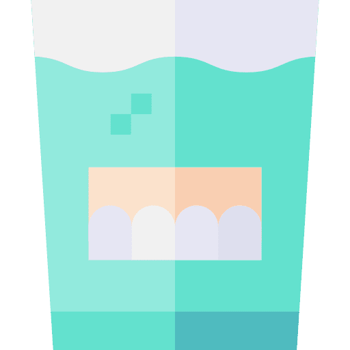 Dentures dental mouth healthcare and medical icon